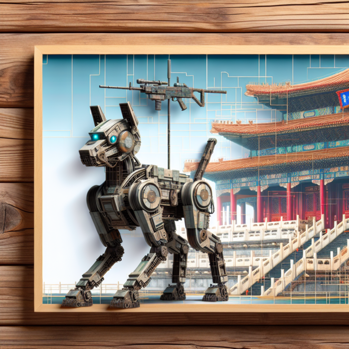 Machine Gun-Armed Robotic Dog