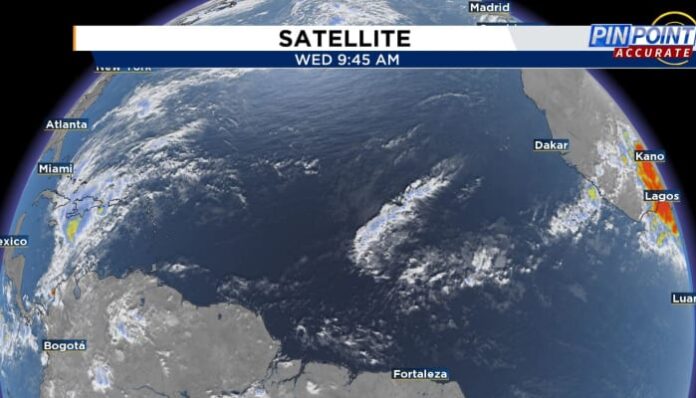 First tropical wave forms in the Atlantic