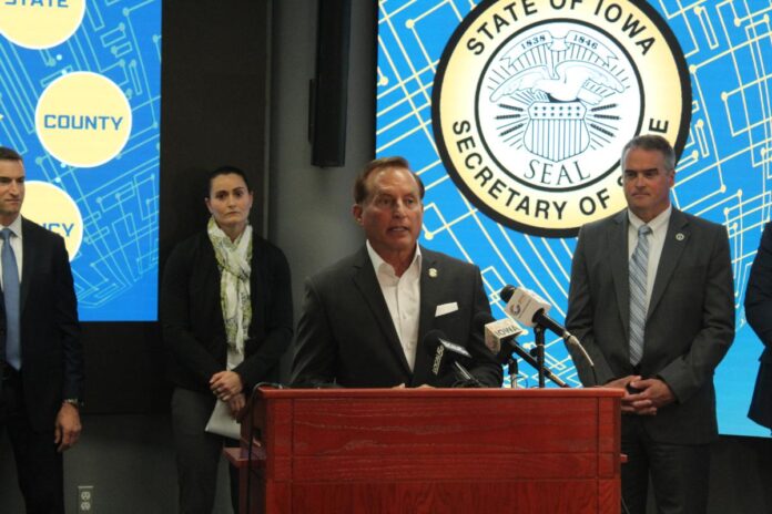 Vinton Today - Secretary Pate joins election security partners for Iowa’s 2024 Primary