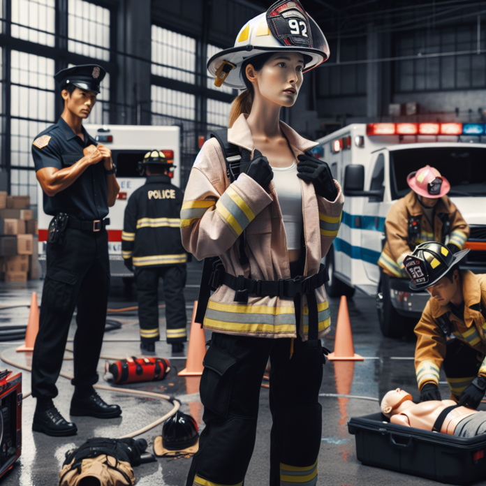 Training simulation staged for first responders