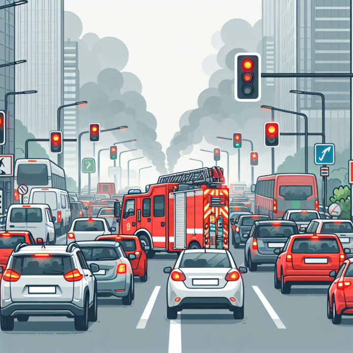 Traffic congestion hampers firefighting efforts in city, leads to delayed emergency response - The Times of India