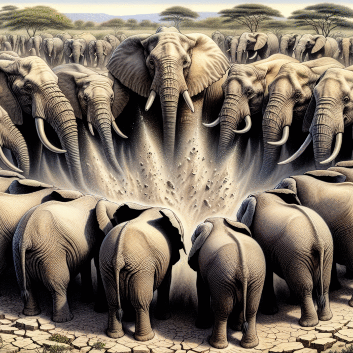 Elephants form protective circle after an earthquake - The Washington Post